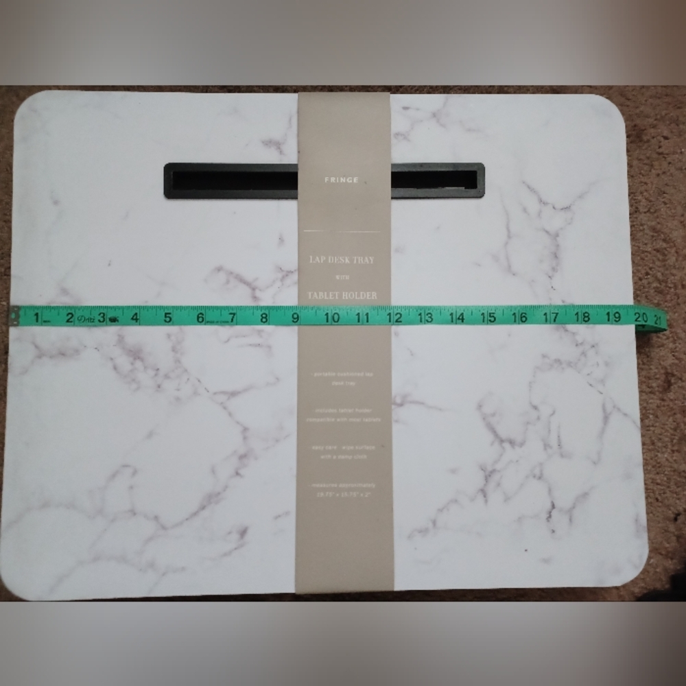 Marble Lap Desk Tray with Tablet Holder